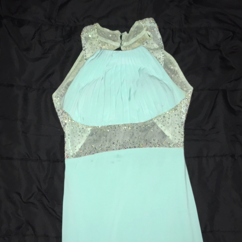 Stunning Aqua Prom Gown